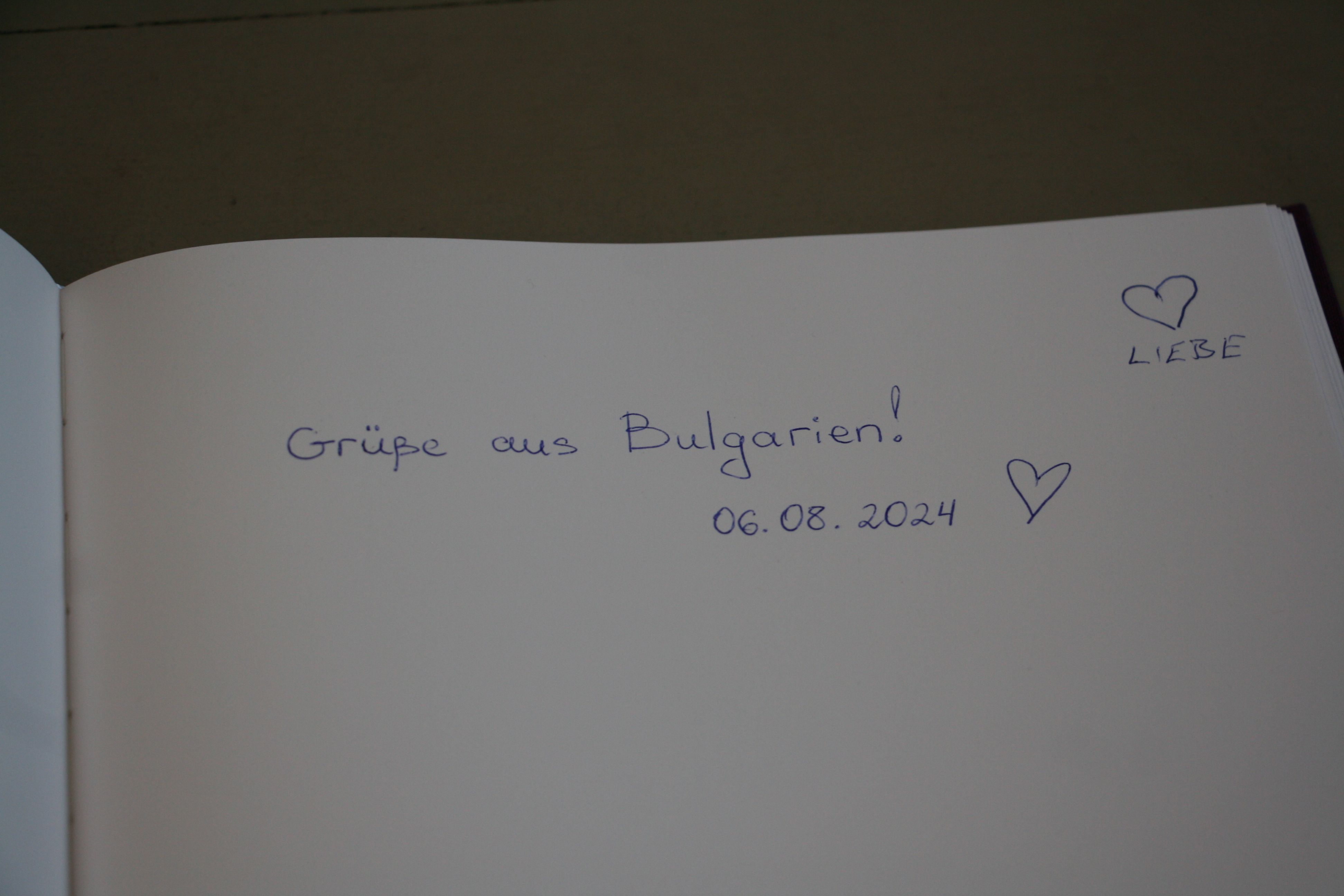 Grüße im Gästebuch